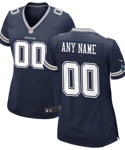 Dallas Cowboys Womens Custom Game Jersey Navy Custom Jerseys Nfl - Robokeg