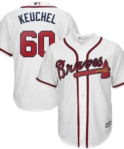Dallas Keuchel Jersey, Atlanta Braves Home Official Cool Base Player Jersey - White - Robokeg