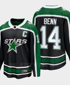 Dallas Stars 2022 Jamie Benn 14 Special Edition 2.0 Black Jersey Breakaway Player - Robokeg
