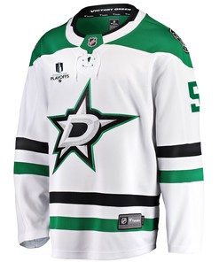 Dallas Stars Andrej Sekera 5 Away 2022 Stanley Cup Playoffs Breakaway Men Jersey - White - Robokeg