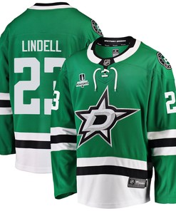 Dallas Stars Esa Lindell 23 Home 2022 Stanley Cup Playoffs Breakaway Men Jersey - Green - Robokeg