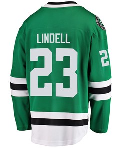 Dallas Stars Esa Lindell 23 Home 2022 Stanley Cup Playoffs Breakaway Men Jersey - Green - Robokeg