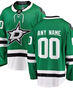 Dallas Stars Fanatics Branded Home Breakaway Custom Jersey - Green Custom Jerseys Nhl - Robokeg