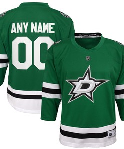 Dallas Stars Home Replica Custom Jersey - Green Custom Jerseys Nhl - Robokeg