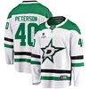 Dallas Stars Jacob Peterson 40 Away 2022 Stanley Cup Playoffs Breakaway Men Jersey - White - Robokeg