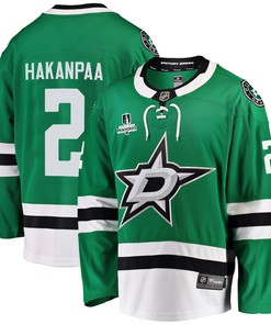 Dallas Stars Jani Hakanpaa 2 Home 2022 Stanley Cup Playoffs Breakaway Men Jersey - Green - Robokeg