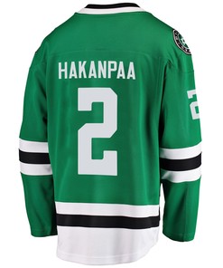 Dallas Stars Jani Hakanpaa 2 Home 2022 Stanley Cup Playoffs Breakaway Men Jersey - Green - Robokeg
