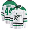 Dallas Stars Joel Hanley 44 Away 2022 Stanley Cup Playoffs Breakaway Men Jersey - White - Robokeg
