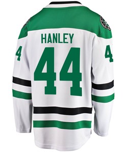 Dallas Stars Joel Hanley 44 Away 2022 Stanley Cup Playoffs Breakaway Men Jersey - White - Robokeg