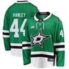 Dallas Stars Joel Hanley 44 Home 2022 Stanley Cup Playoffs Breakaway Men Jersey - Green - Robokeg