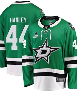 Dallas Stars Joel Hanley 44 Home 2022 Stanley Cup Playoffs Breakaway Men Jersey - Green - Robokeg