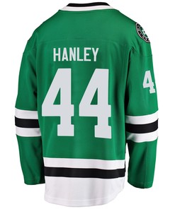 Dallas Stars Joel Hanley 44 Home 2022 Stanley Cup Playoffs Breakaway Men Jersey - Green - Robokeg