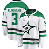 Dallas Stars John Klingberg 3 Away 2022 Stanley Cup Playoffs Breakaway Men Jersey - White - Robokeg