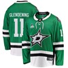 Dallas Stars Luke Glendening 11 Home 2022 Stanley Cup Playoffs Breakaway Men Jersey - Green - Robokeg