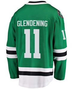 Dallas Stars Luke Glendening 11 Home 2022 Stanley Cup Playoffs Breakaway Men Jersey - Green - Robokeg