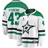 Dallas Stars Marian Studenic 43 Away 2022 Stanley Cup Playoffs Breakaway Men Jersey - White - Robokeg