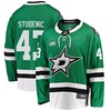 Dallas Stars Marian Studenic 43 Home 2022 Stanley Cup Playoffs Breakaway Men Jersey - Green - Robokeg