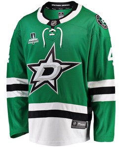 Dallas Stars Miro Heiskanen 4 Home 2022 Stanley Cup Playoffs Breakaway Men Jersey - Green - Robokeg