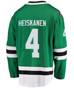 Dallas Stars Miro Heiskanen 4 Home 2022 Stanley Cup Playoffs Breakaway Men Jersey - Green - Robokeg