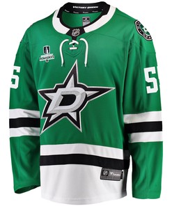 Dallas Stars Thomas Harley 55 Home 2022 Stanley Cup Playoffs Breakaway Men Jersey - Green - Robokeg