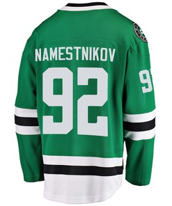 Dallas Stars Vladislav Namestnikov 92 Home 2022 Stanley Cup Playoffs Breakaway Men Jersey - Green - Robokeg