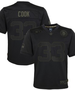 Dalvin Cook Minnesota Vikings Youth 2020 Salute To Service Game Jersey - Black - Robokeg