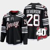 Damon Severson 28 New Jersey Devils 2022-23 40th Anniversary Alternate Black Jersey - Robokeg