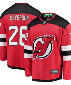 Damon Severson New Jersey Devils Fanatics Branded Home Breakaway Player Jersey - Red Nhl - Robokeg