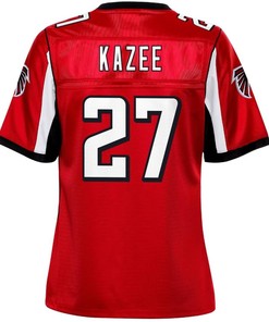 Damontae Kazee Atlanta Falcons Nfl Pro Line Womens Team Color Player Jersey - Red - Robokeg