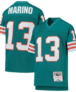 Dan Marino Miami Dolphins Mitchell & Ness 1984 Legacy Retired Player Jersey - Aqua Nfl - Robokeg