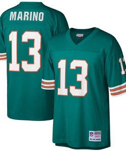 Dan Marino Miami Dolphins Mitchell & Ness Big & Tall 1984 Retired Player Replica Jersey - Aqua Nfl - Robokeg