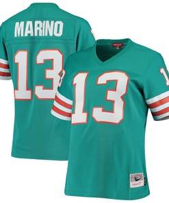 Dan Marino Miami Dolphins Mitchell & Ness Womens 1984 Legacy Replica Jersey - Aqua Nfl - Robokeg