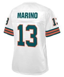 Dan Marino Miami Dolphins Nfl Pro Line Womens Retired Player Replica Jersey - White - Robokeg