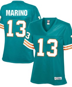Dan Marino Miami Dolphins Womens Retired Player Jersey - Aqua Nfl - Robokeg
