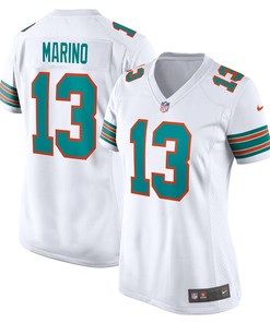 Dan Marino Miami Dolphins Womens Retired Player Jersey - White Nfl - Robokeg