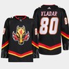 Dan Vladar 80 Calgary Flames Black Jersey 2022-23 Blasty Alternate Primegreen - Robokeg