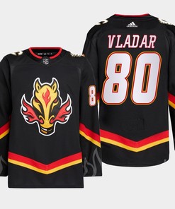 Dan Vladar 80 Calgary Flames Black Jersey 2022-23 Blasty Alternate Primegreen - Robokeg