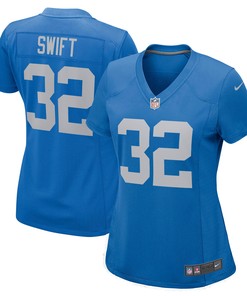 Dandre Swift Detroit Lions Womens Game Player Jersey Blue Nfl - Robokeg