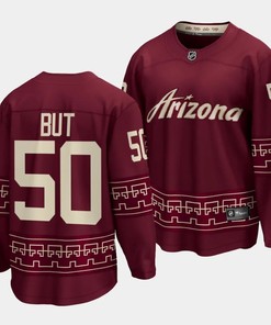 Daniil But #50 Arizona Coyotes 2023 NHL Draft Alternate Men Jersey - Robokeg