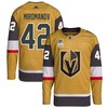 Daniil Miromanov 42 Vegas Golden Knights Stanley Cup 2023 Final Patch Home Breakaway Men Jersey - Gold - Robokeg