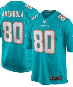 Danny Amendola Miami Dolphins Nike New 2018 Game Jersey - Aqua - Robokeg