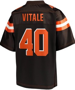 Danny Vitale Cleveland Browns Nfl Pro Line Youth Player Jersey - Brown - Robokeg
