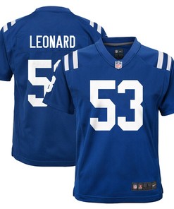 Darius Leonard Indianapolis Colts Nike Youth Game Jersey - Royal - Robokeg