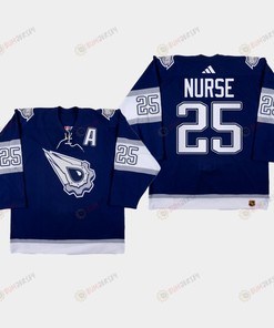 Darnell Nurse 25 Edmonton Oilers 2022-23 Reverse Retro 2.0 Navy Jersey - Robokeg