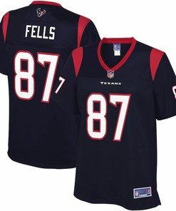 Darren Fells Houston Texans Nfl Pro Line Womens Primary Player Jersey - Navy - Robokeg