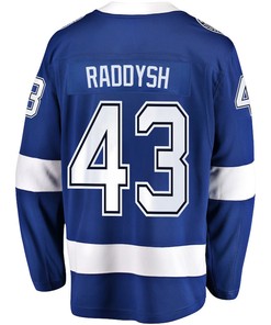 Darren Raddysh 43 Tampa Bay Lightning Stanley Cup 2023 Playoffs Patch Home Breakaway Men Jersey - Blue - Robokeg