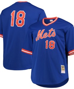 Darryl Strawberry New York Mets Mitchell & Ness Big & Tall Cooperstown Collection Mesh Batting Practice Jersey - Royal Mlb - Robokeg