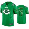 Davante Adams Green Bay Packers #17 Jersey St. Patricks Day Kelly Green Lucky - Men - Robokeg