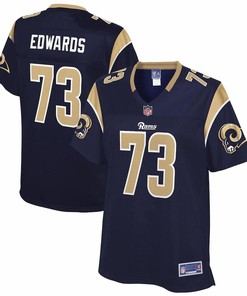 David Edwards Los Angeles Rams Nfl Pro Line Womens Team Player Jersey - Navy - Robokeg
