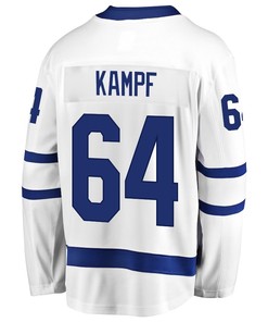 David Kampf 64 Toronto Maple Leafs Stanley Cup 2023 Playoffs Patch Away Breakaway Men Jersey - White - Robokeg